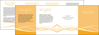 personnaliser maquette depliant 4 volets  8 pages  orange pastel fond pastel tendre MID58226