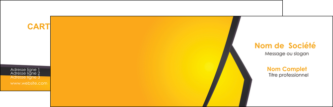 creation graphique en ligne carte de visite jaune fond jaune colore MLIP58288