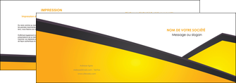 faire depliant 2 volets  4 pages  jaune fond jaune colore MLIGCH58298