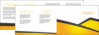 exemple depliant 4 volets  8 pages  jaune fond jaune colore MLIGCH58324