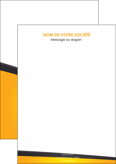 modele flyers jaune fond jaune colore MLIP58326