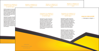 cree depliant 4 volets  8 pages  jaune fond jaune colore MLIGCH58328