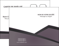 impression carte de visite violet noir courbes MLIGBE58402