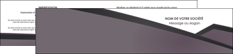 impression depliant 2 volets  4 pages  violet noir courbes MLIGBE58430
