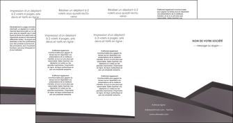 creation graphique en ligne depliant 4 volets  8 pages  violet noir courbes MLIGBE58440