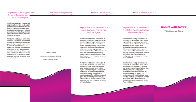 imprimer depliant 4 volets  8 pages  violet fond violet colore MIS58676