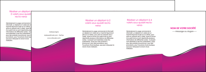 exemple depliant 4 volets  8 pages  violet fond violet colore MFLUOO58678