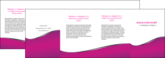 exemple depliant 4 volets  8 pages  violet fond violet colore MLGI58678