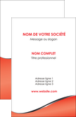 creer modele en ligne carte de visite rouge rouille colore MLGI58700