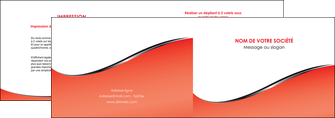 impression depliant 2 volets  4 pages  rouge rouille colore MFLUOO58706