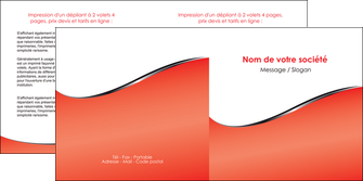 personnaliser modele de depliant 2 volets  4 pages  rouge rouille colore MFLUOO58720