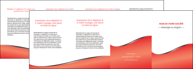 impression depliant 4 volets  8 pages  rouge rouille colore MFLUOO58738
