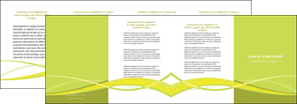 imprimerie depliant 4 volets  8 pages  espaces verts vert vert pastel fond vert MFLUOO58746
