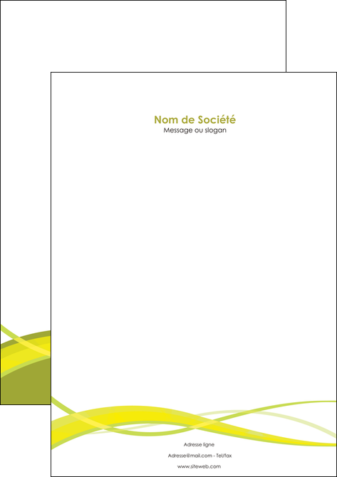 personnaliser modele de tete de lettre espaces verts vert vert pastel fond vert MFLUOO58756