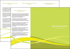 impression depliant 3 volets  6 pages  espaces verts vert vert pastel fond vert MFLUOO58762