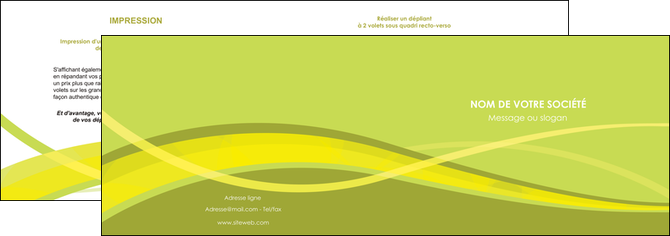 creer modele en ligne depliant 2 volets  4 pages  espaces verts vert vert pastel fond vert MFLUOO58772