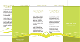 creation graphique en ligne depliant 4 volets  8 pages  espaces verts vert vert pastel fond vert MFLUOO58790