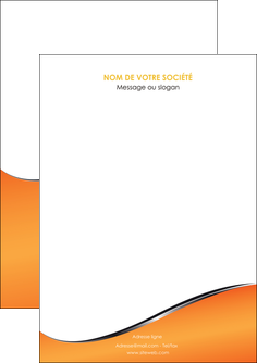 impression flyers orange gris courbes MLIGCH58856