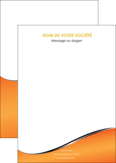 impression flyers orange gris courbes MLIGCH58858