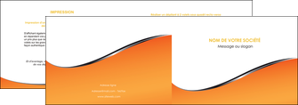 imprimer depliant 2 volets  4 pages  orange gris courbes MLIGCH58870
