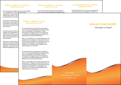 creer modele en ligne depliant 3 volets  6 pages  orange gris courbes MLIGCH58880