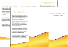 impression depliant 3 volets  6 pages  jaune fond jaune colore MFLUOO58932