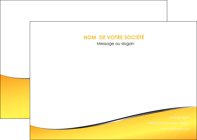 maquette en ligne a personnaliser flyers jaune fond jaune colore MFLUOO58934