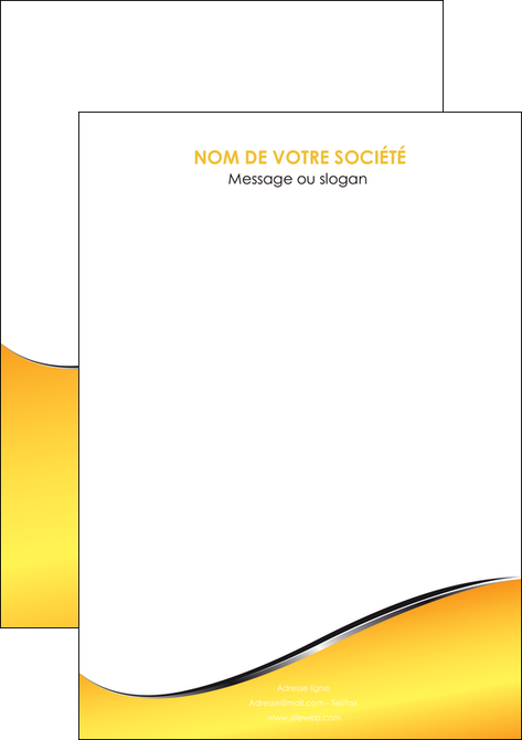 modele en ligne flyers jaune fond jaune colore MFLUOO58952