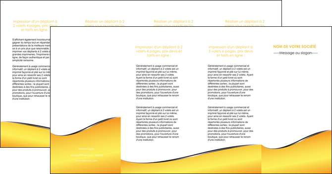 cree depliant 4 volets  8 pages  jaune fond jaune colore MFLUOO58954