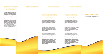 cree depliant 4 volets  8 pages  jaune fond jaune colore MFLUOO58954