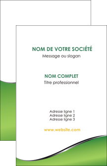 cree carte de visite vert fond vert colore MIF59250