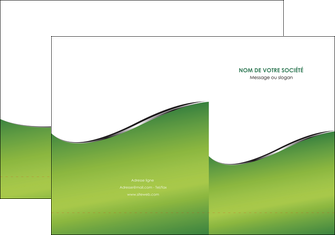 creer modele en ligne pochette a rabat vert fond vert colore MIF59254