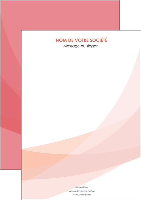 exemple affiche fond rose pastel sobre MLIG59302