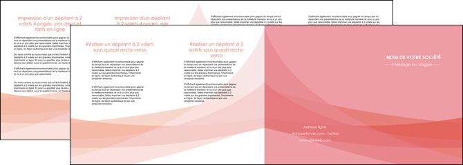faire modele a imprimer depliant 4 volets  8 pages  fond rose pastel sobre MLIG59344