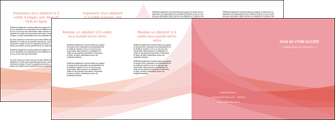 faire modele a imprimer depliant 4 volets  8 pages  fond rose pastel sobre MLIG59344