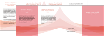 realiser depliant 4 volets  8 pages  fond rose pastel sobre MLIG59350