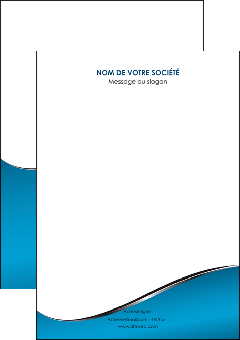 personnaliser maquette flyers bleu bleu pastel fond bleu MFLUOO59354