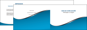 modele en ligne depliant 2 volets  4 pages  bleu bleu pastel fond bleu MIFLU59370