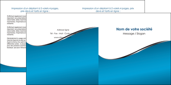 maquette en ligne a personnaliser depliant 2 volets  4 pages  bleu bleu pastel fond bleu MIFLU59382