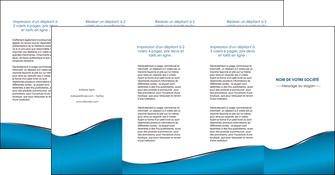 realiser depliant 4 volets  8 pages  bleu bleu pastel fond bleu MIFLU59400