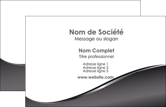 creation graphique en ligne carte de visite web design gris fond gris noir MIF59404