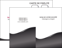 personnaliser maquette carte de visite web design gris fond gris noir MIF59414