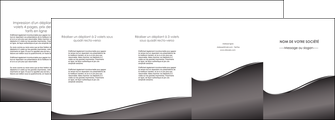 imprimer depliant 4 volets  8 pages  web design gris fond gris noir MIF59448