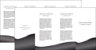 creation graphique en ligne depliant 4 volets  8 pages  web design gris fond gris noir MIF59452
