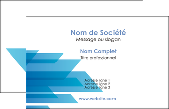 modele en ligne carte de visite bleu couleurs froides trait MIF59578