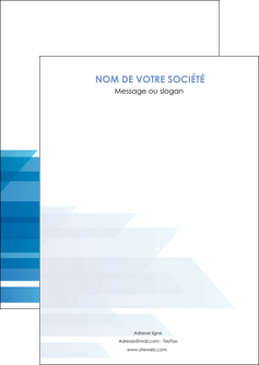 modele flyers bleu couleurs froides trait MIF59582