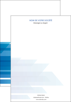creer modele en ligne affiche bleu couleurs froides trait MIF59584