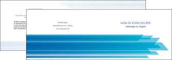 creation graphique en ligne depliant 2 volets  4 pages  bleu couleurs froides trait MIF59594