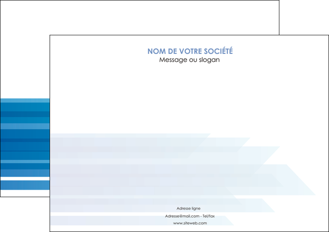 realiser affiche bleu couleurs froides trait MFLUOO59600