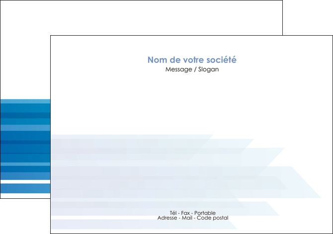 exemple flyers bleu couleurs froides trait MFLUOO59602